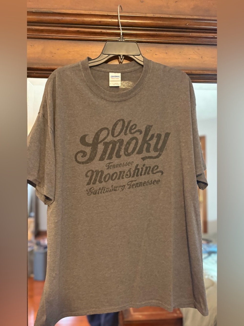 Gildan Men's Ole Smoky Moonshine Graphic T-Shirt - Gray Mens XL